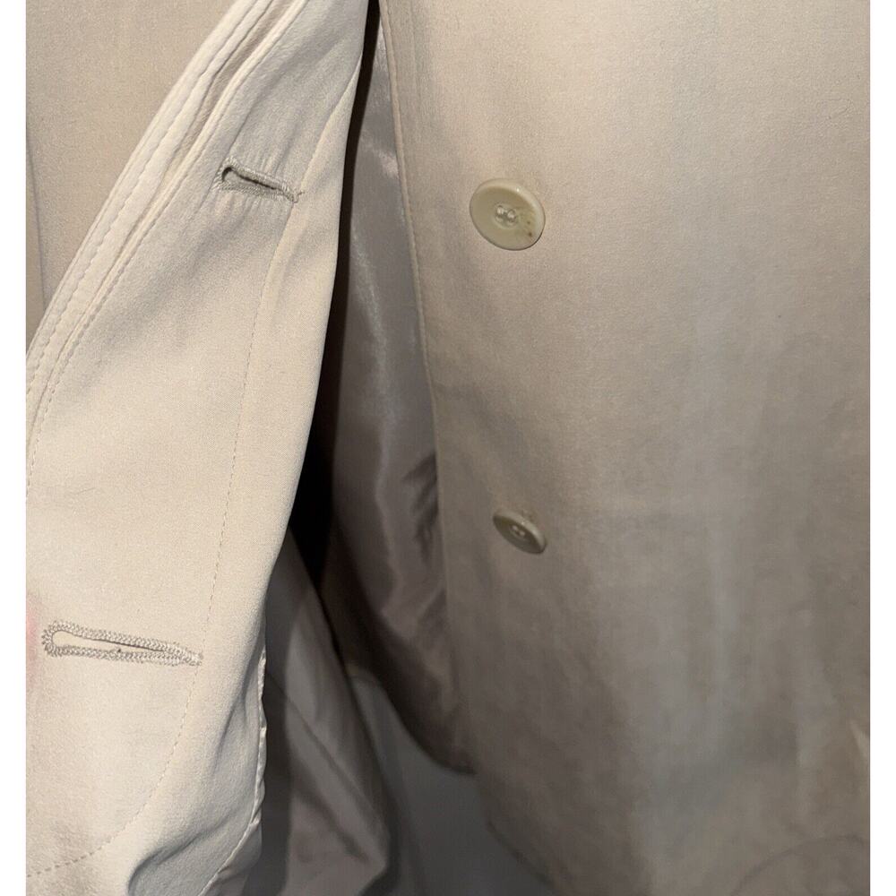 London Fog Beige Classic Trench Coat Women’s Large - Picture 5 of 10